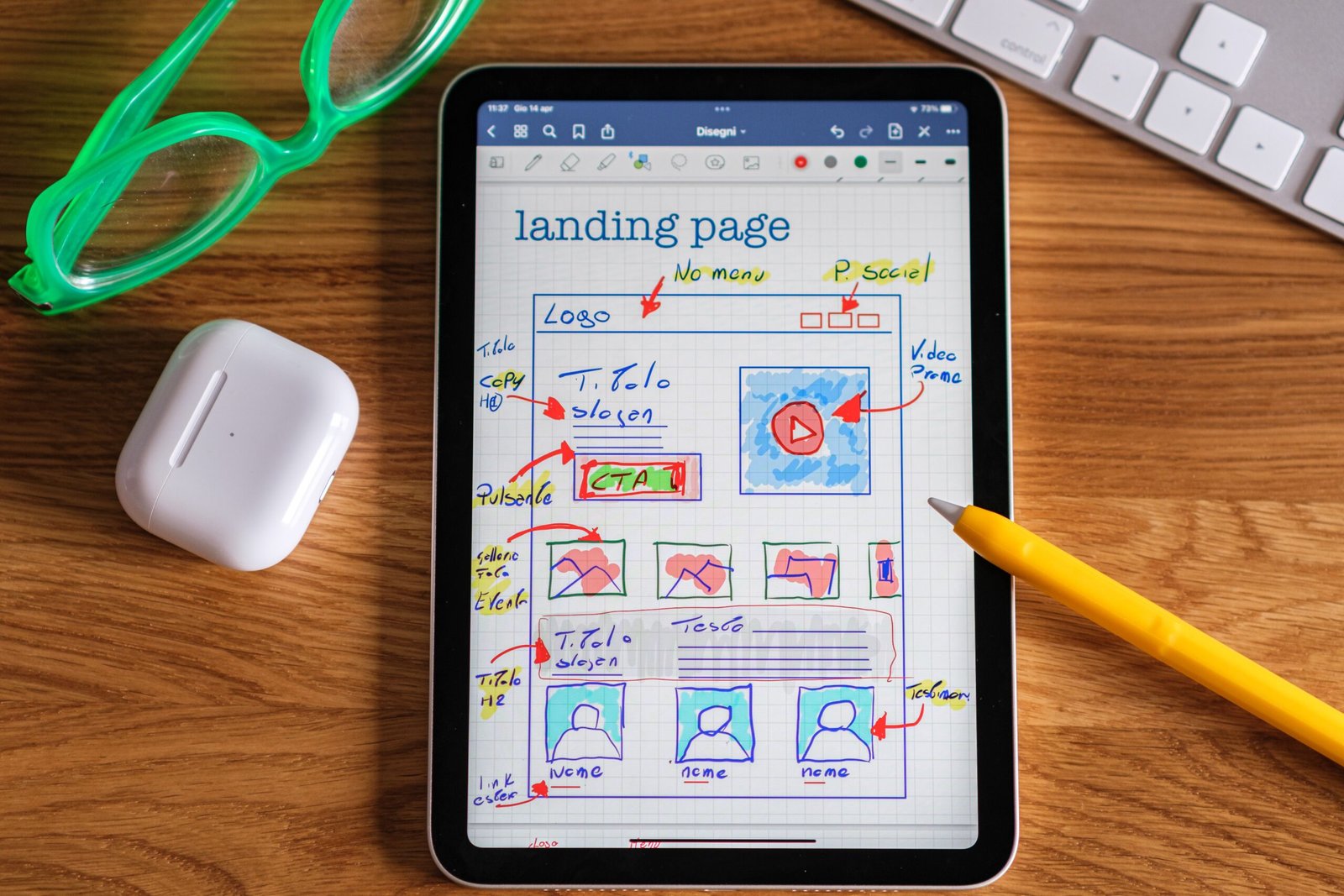 Landing page design for high CTA